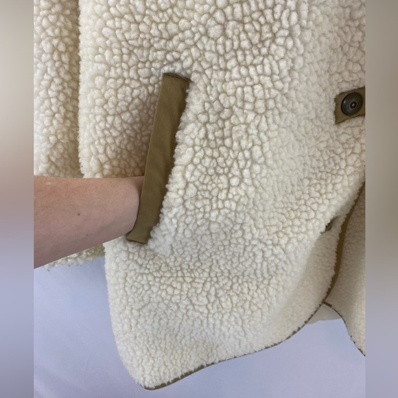 Quilted 2 in 1 Sherpa Women's Jacket & Vest - Picture 9 of 16